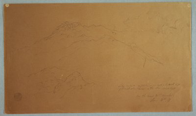Mountain Landscape on the Road to Mocho, Ecuador by Frederic Edwin Church