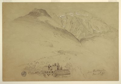 Mounts Goell and Brett near Berchtesgaden, Bavaria by Frederic Edwin Church