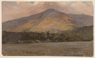 Mt. Katahdin, Showing Pomola and the Great Basin from Sandy Bottom Pond by Frederic Edwin Church