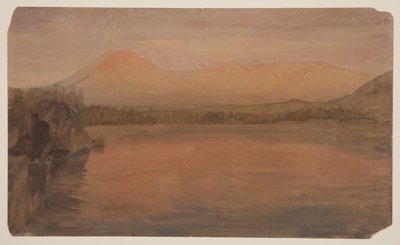 Mounts Katahdin and Turner from Lake Katahdin by Frederic Edwin Church