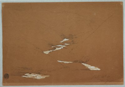 Narrow Mountain Valley with Cascading Stream Near Ysapan, Ecuador by Frederic Edwin Church