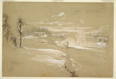 Niagara Falls in Winter by Frederic Edwin Church