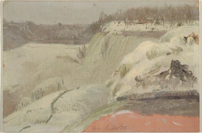 Niagara Falls in the Snow, Seen from Goat Island by Frederic Edwin Church