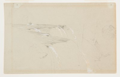 Rim of the American Falls, Niagara River by Frederic Edwin Church