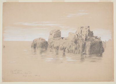 Rocks at the Coast, Grand Manan Island, Canada by Frederic Edwin Church