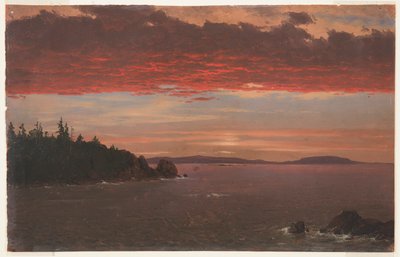 Schoodic Peninsula from Mount Desert at Sunrise by Frederic Edwin Church