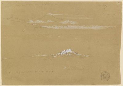 Sincholagua, Morning, from the Temple of the Sun, Quito by Frederic Edwin Church