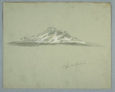 Snow-covered Peak of Mount Chimborazo, Ecuador by Frederic Edwin Church