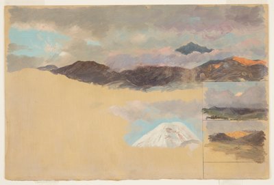 Studies of Mount Chimborazo, Ecuador by Frederic Edwin Church