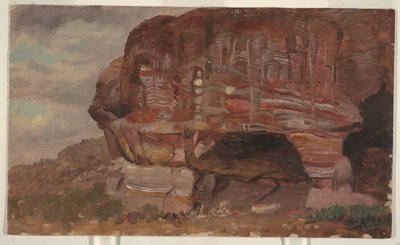Study of a Zoomorphic Rock, Petra by Frederic Edwin Church