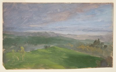Summer View, Hudson Valley, New York by Frederic Edwin Church