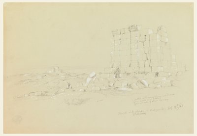 Temple with Semua in the Distance by Frederic Edwin Church