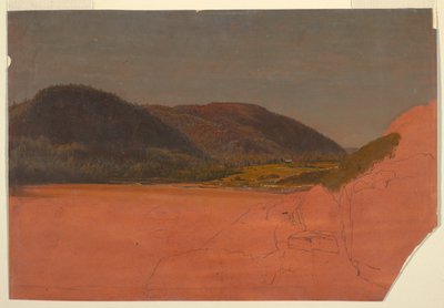 The Beehive and Sand Beach from Great Head, Mt. Desert by Frederic Edwin Church