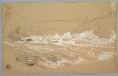 The Gorge, Niagara, Looking Toward the Suspension Bridge by Frederic Edwin Church