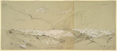 Upper Aletsch Glacier with the Great Fusshorn by Frederic Edwin Church