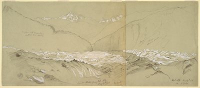 Upper Aletsch Glacier with the Great Fusshorn by Frederic Edwin Church