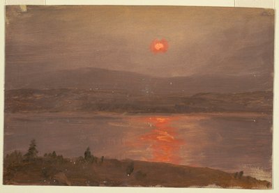 View Across the Hudson at Sunset by Frederic Edwin Church
