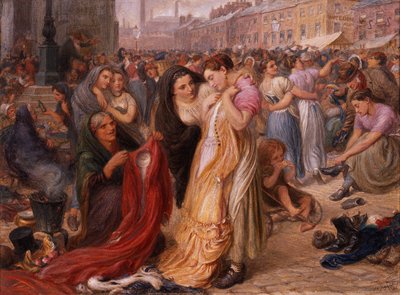Factory Girls at the Old Clothes Fair, Knott Mill by Frederic James Shields