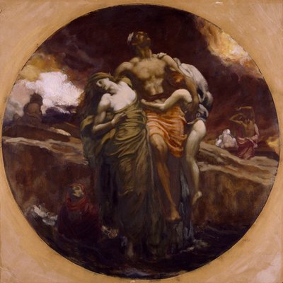 And the Sea Gave Up the Dead Which Were In It by Frederic Leighton
