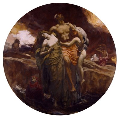 And the Sea Gave Up the Dead Which Were In It by Frederic Leighton