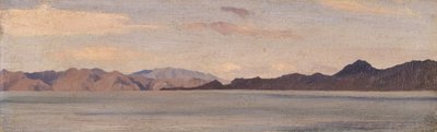 Coast of Asia Minor seen from Rhodes by Frederic Leighton