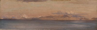 Distant View of Mountains in the Aegean Sea by Frederic Leighton
