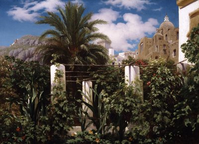 Garden of an Inn, Capri by Frederic Leighton