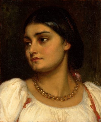 Head of a Roman Model by Frederic Leighton