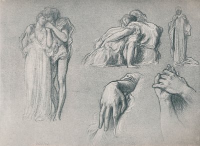 Studies for Wedded, 1882, 1897 by Frederic Leighton