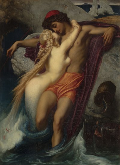 The Fisherman and the Syren: From a Ballad by Goethe by Frederic Leighton