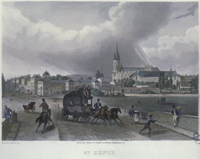 The Town of St. Denis, engraved by Frederic Martens by Frederic Martens