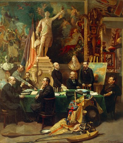 Jules Ferry Receiving the Delegates from the Colonies, November 1892 by Frederic Regamey