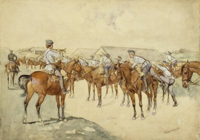 A Call to Arms by Frederic Remington