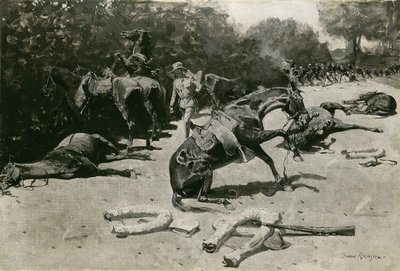 How the Horses Died for Their Country at Santiago, 1899 by Frederic Remington