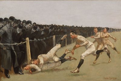 Touchdown, Yale vs. Princeton, Thanksgiving Day, Nov. 27, 1890, Yale 32, Princeton 0 by Frederic Remington