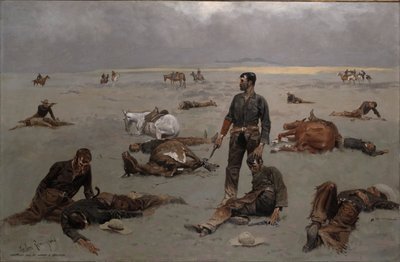 What an Unbranded Cow Has Cost by Frederic Remington