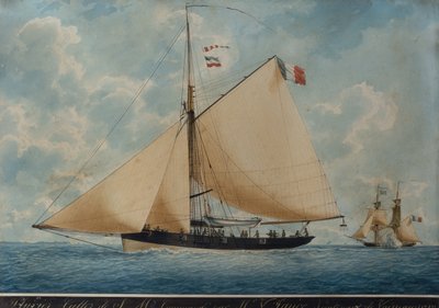 Pluvier, Cutter de S.M. Commissioned by MR. V. Sance by Frederic Roux