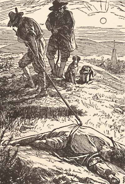 Illustration from History of the Plague by Defoe by Frederic Shields