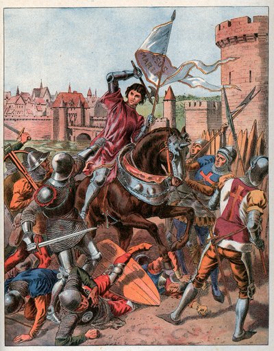 Joan of Arc is Taken Prisoner on May 23rd 1430 and Handed Over to the English at Compiegne by Frederic Theodore Lix