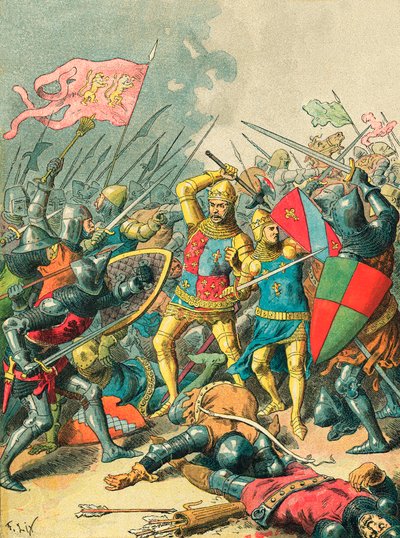 King John at the battle of Poitiers by Frederic Theodore Lix