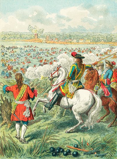 King Louis XIV Crossing the Rhine by Frederic Theodore Lix