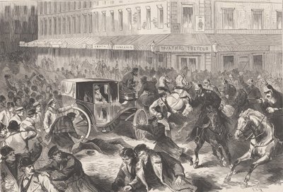 Vera Zasulich shoots on January 24, 1878 on the governor of Petersburg General Trepov by Frederic Theodore Lix