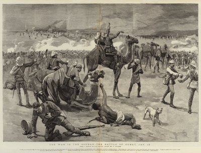 The War in the Soudan, the Battle of Gubat, 19 January by Frederic Villiers