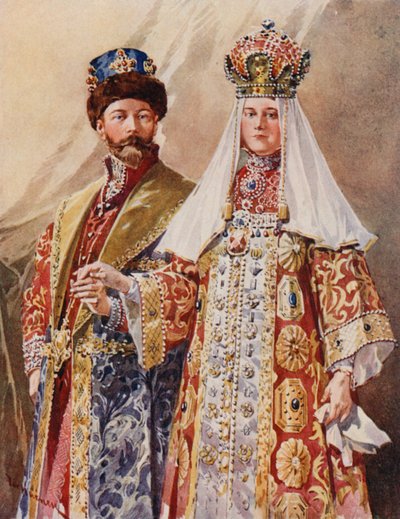 Emperor and Empress in Ancient Dress by Frederic de Haenen
