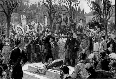 Funeral of Louis Auguste Blanqui, January 6 by Frederic de Haenen