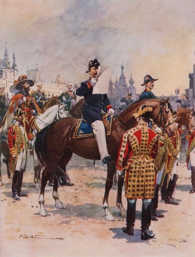 Heralds Announcing the Coronation of the Emperor by Frederic de Haenen