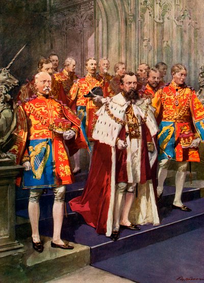 Officers of the Heralds College, Coronation Ceremony by Frederic de Haenen