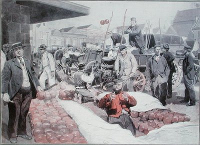 The Cheese Market at Alkmaar, c.1910 by Frederic de Haenen