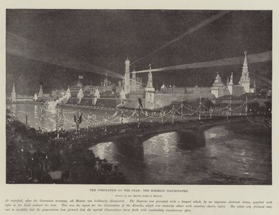 The Coronation of the Czar, the Kremlin Illuminated by Frederic de Haenen