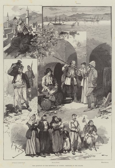 The Question of the Retention of Cyprus, Sketches in the Island by Frederic de Haenen